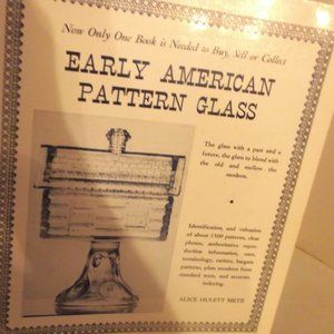 vintage 1970s early  american  pattern glass book. e a p g